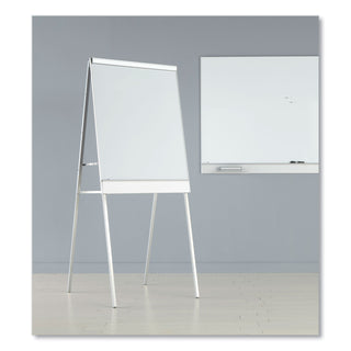 Iceberg Polarity Height Adjustable Dry Erase Flipchart Easel, 30 x 20-31 x 50-74 Easel, 30 x 38 Board, White Surface, Silver Frame (ICE30333)