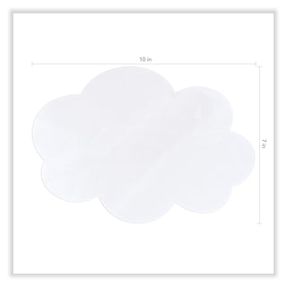 Pacon® Self Stick Dry Erase Clouds, 7 x 10, White Surface, 10/Pack (PAC9014)