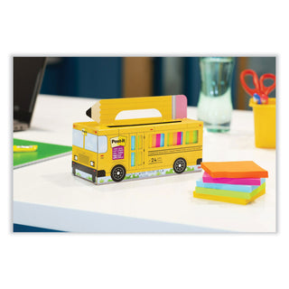 Post-it® Super Sticky Notes Classroom Value Pack, 3" x 3", Square, 65 Sheets per Pad, Orange, Green, Yellow, Pink, Blue, Sticky, Recyclable, Adhesive, Reusable, 24/Pack (MMM65424SSBUS)