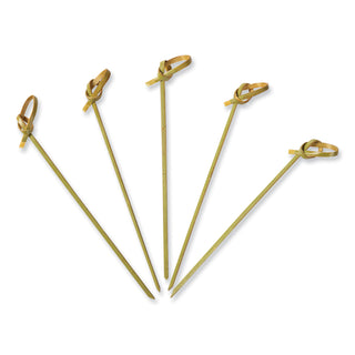 AmerCareRoyal® Knotted Bamboo Pick, Natural, 4.5", 100 Pack, 10 Packs/Carton (RPPR805)