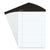 Universal® Premium Ruled Writing Pads with Heavy-Duty Back, Wide/Legal Rule, Black Headband, 50 White 8.5 x 11 Sheets, 12/Pack (UNV30730)