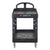 Rubbermaid® Commercial BRUTE Heavy-Duty Utility Cart with Lipped Shelves, Plastic, 2 Shelves, 750 lb Capacity, 26" x 55" x 33.25", Black (RCP4546BLA)