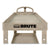 Rubbermaid® Commercial BRUTE Heavy-Duty Utility Cart with Lipped Shelves, Plastic, 2 Shelves, 500 lb Capacity, 17.13" x 38.5" x 38.88", Beige (RUB450088BGE)