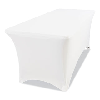 Iceberg iGear Fabric Table Cover, Polyester, 30 x 72, White (ICE16523)