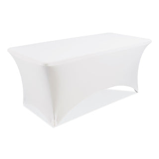 Iceberg iGear Fabric Table Cover, Polyester, 30 x 72, White (ICE16523)