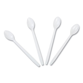 AmerCareRoyal® Polypropylene Cutlery, Soda Spoon, 7.87", White, 1,000/Carton (RPPP2303W)