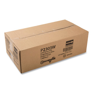 AmerCareRoyal® Polypropylene Cutlery, Soda Spoon, 7.87", White, 1,000/Carton (RPPP2303W)