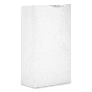 General Grocery Paper Bags, 30 lbs Capacity, #2, 4.31"w x 2.44"d x 7.88"h, White, 500 Bags (BAGGW2-500)