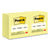 Post-it® Original Pads in Canary Yellow, 3" x 3", 100 Sheets/Pad, 12 Pads/Pack (MMM654YW)