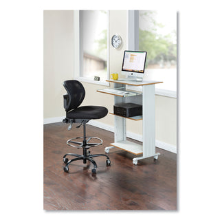 Safco® Vue Heavy-Duty Extended-Height Stool without Arms , 32.5" Seat Height, Supports up to 350 lbs, Black Seat/Back/Base (SAF3394BV)