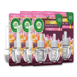 Air Wick® Life Scents Scented Oil Refills, Summer Delights, 0.67 oz, 2/Pack, 6 Packs/Carton (RAC91112)