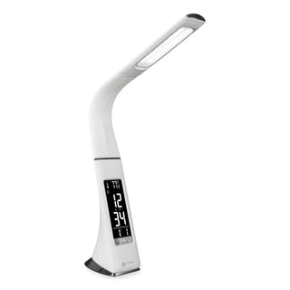 OttLite Thrive LED Desk Lamp with Clock and Sanitizing (OTTSCEY700S)