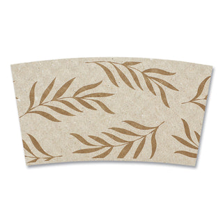 World Centric® Hot Cup Sleeves, Fits 8 oz Cups, Natural, 1,000/Carton (WORSLPAME)