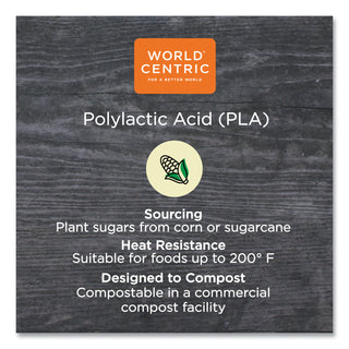 World Centric® PLA Clear Cold Cups, 1 oz, Clear, 3,000/Carton (WORCPCS1S)