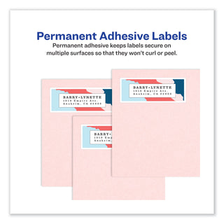 Avery® Vibrant Inkjet Color-Print Labels w/ Sure Feed, 1 1/2" dia, White, 400/PK (AVE8293)