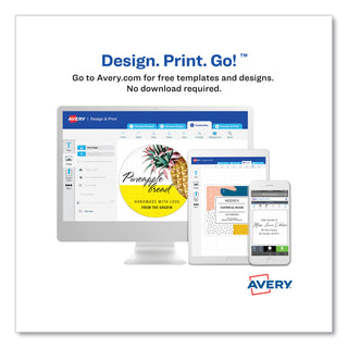 Avery® Square Labels w/ Sure Feed & TrueBlock, 2 x 2, White, 300/Pack (AVE22806)