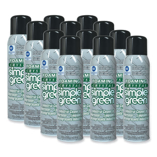 Simple Green® Foaming Crystal Industrial Cleaner and Degreaser, 20 oz Aerosol, 12/Carton (SPG19010)