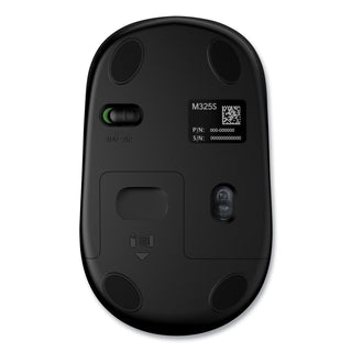 Logitech® M325S Wireless Mouse, 2.4 GHz Frequency, 32.8 ft Wireless Range, Left/Right Hand Use, Black (LOG910006825)