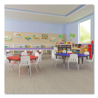 Correll® Markerboard Activity Tables, Rectangular, 60" x 30" x 19" to 29", White Top, Black Legs, 4/Pallet (CRL3060DE80954P)