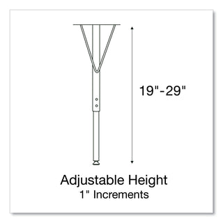 Correll® Markerboard Activity Tables, Rectangular, 60" x 24" x 19" to 29", White Top, Black Legs, 4/Pallet (CRL2460DE80954P)