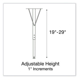 Correll® Adjustable Activity Table, Rectangular, 60" x 30" x 19" to 29", Med Oak Top, Black Legs, 4/Pallet (CRL3060TF06954P)