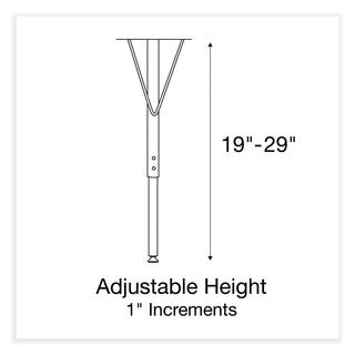 Correll® Adjustable Activity Table, Rectangular, 48" x 24" x 19" to 29", Granite Top, Black Legs, 4/Pallet (CRL2448TF1595K4)