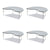 Correll® Adjustable Activity Tables, Kidney Shaped, 72" x 48" x 19" to 29", Gray Top, Black Legs, 4/Pallet (CRL4872TF1595K4)