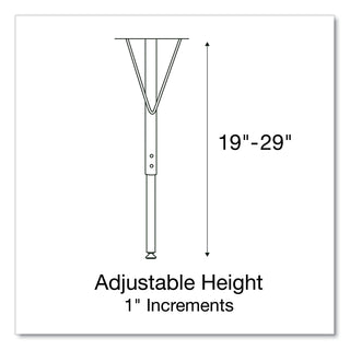 Correll® Adjustable Activity Tables, Square, 48" x 48" x 19" to 29", Gray Top, Black Legs, 4/Pallet (CRL4848TF1595K4)