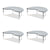 Correll® Adjustable Activity Tables, Kidney Shaped, 72" x 48" x 19" to 29", Gray Top, Gray Legs, 4/Pallet (CRL4872TF15954P)