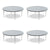 Correll® Height Adjustable Activity Tables, Round, 60" x 19" to 29", Gray Granite Top, Gray Legs, 4/Pallet (CRL60TFRD15954P)