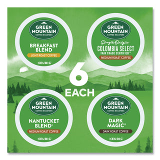 Green Mountain Coffee® Regular Variety Pack Coffee K-Cups, Assorted Flavors, 24/Box (GMT9974)