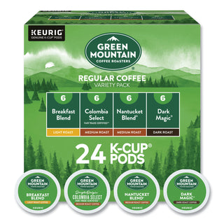Green Mountain Coffee® Regular Variety Pack Coffee K-Cups, Assorted Flavors, 24/Box (GMT9974)
