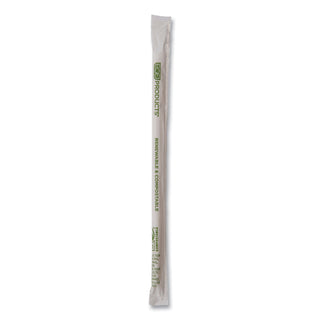 Eco-Products® Renewable and Compostable PHA Straws, 7.75", Natural White, 2,000/Carton (ECOEPSTPHA775)