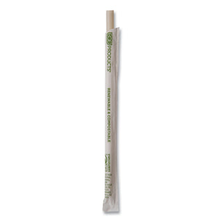 Eco-Products® Renewable and Compostable PHA Straws, 7.75", Natural White, 2,000/Carton (ECOEPSTPHA775)