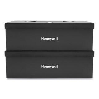 Honeywell Fire Resistant Steel Security Box with Key Lock, 12.7 x 8.8 x 4.1, Black (HWL6104) (HWL6104)