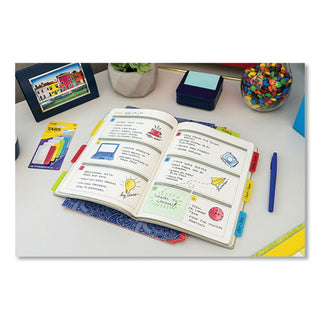 Post-it® Tabs, 1/3-Cut Tabs, Assorted Colors, 3" Wide, 24/Pack (MMM686ALYR3IN)