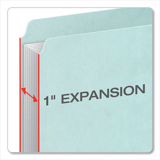 Pendaflex® Pressboard Expanding File Folders, 1/3-Cut Tabs, Letter Size, Blue, 25/Box (ESS9200T13)