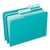 Pendaflex® Interior File Folders, 1/3-Cut Tabs, Letter Size, Aqua, 100/Box (ESS421013AQU)