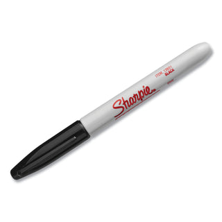 Sharpie® Industrial Permanent Marker, Fine Bullet Tip, Black, Dozen (SAN13601)