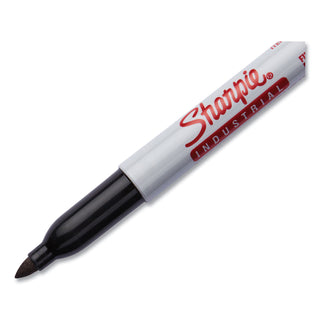 Sharpie® Industrial Permanent Marker, Fine Bullet Tip, Black, Dozen (SAN13601)