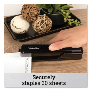 Swingline® 747 Classic Full Strip Stapler, 20-Sheet Capacity, Black (SWI74701)