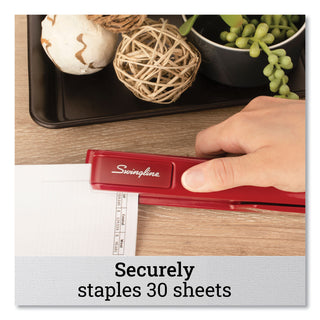 Swingline® 747 Classic Full Strip Stapler, 20-Sheet Capacity, Lipstick Red (SWI74718)