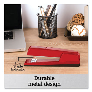 Swingline® 747 Classic Full Strip Stapler, 20-Sheet Capacity, Lipstick Red (SWI74718)