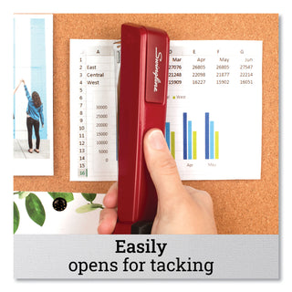 Swingline® 747 Classic Full Strip Stapler, 20-Sheet Capacity, Lipstick Red (SWI74718)