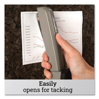 Swingline® 747 Business Full Strip Desk Stapler, 25-Sheet Capacity, Steel Gray (SWI74759)
