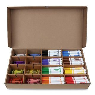 Crayola® Crayons and Markers Combo Classpack, Eight Colors, 256/Set (CYO523349)