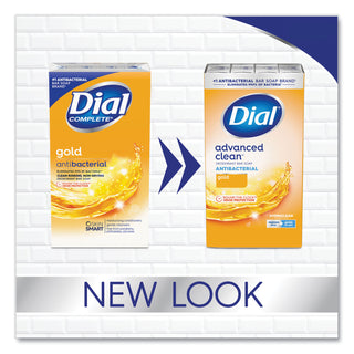 Dial® Deodorant Bar Soap, Iconic Dial Gold Fragrance, 4 oz Wrapped Retail Bar, 36/Carton (DIA92617)