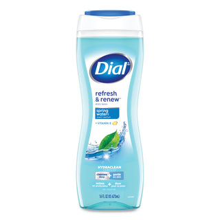 Dial® Spring Water Body Wash, Spring Water Scent, 16 oz, 6/Carton (DIA02653)
