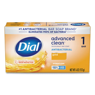 Dial® Deodorant Bar Soap, Iconic Dial Gold Fragrance, 4 oz Wrapped Retail Bar, 36/Carton (DIA92617)