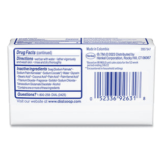 Dial® Deodorant Bar Soap, Iconic Dial Soap Scent, 4 oz, 36/Carton (DIA92633)